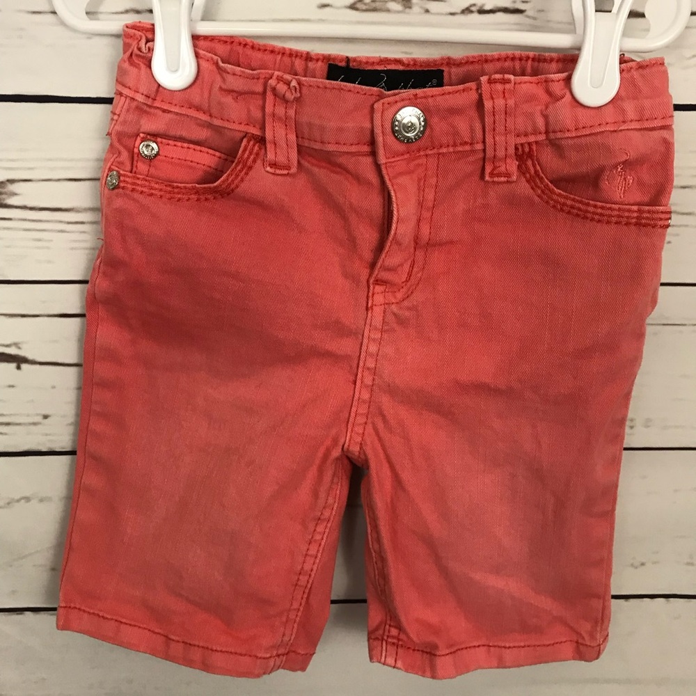 Baby Phat Girls Orange Jean Shorts Size 5